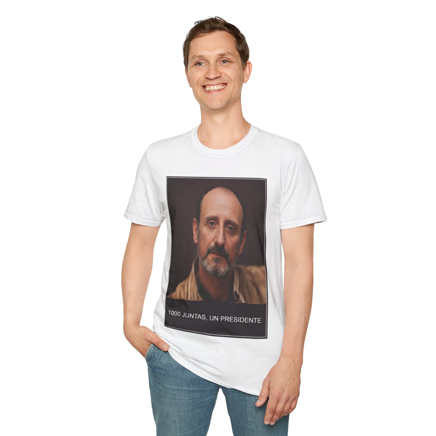 Inspirational Unisex Softstyle T-Shirt - 1000 Juntas, Un Presidente, Gift for Activists, Casual Wear, Everyday Inspiration, [...]